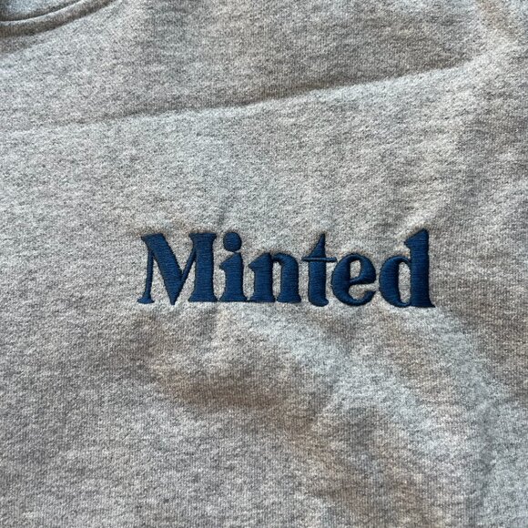 MINTED NEW YORK OG CAFE SCENE HOODIE HEATHER GRAY UNISEX L (FRENCH TERRY COTTON) - Picture 3 of 5